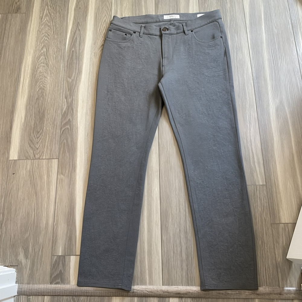 Brax Feel Good Style Chuck Modern Fit Hi-Flex Casual Pants Gray 36/32
